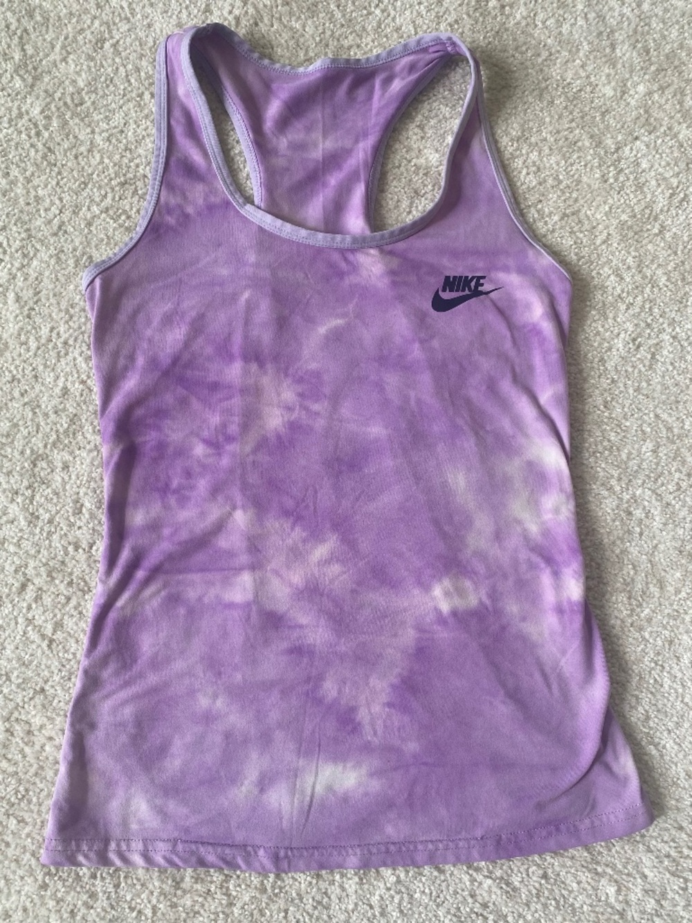 Nike Tie Dyed Lavender Women’s Racerback Tank Top Sz Small